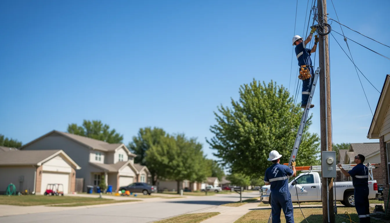 Residential electrician providing installation services in Hot Springs National Park, AR